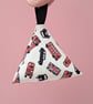 London themed fabric weights set of six - rice filled