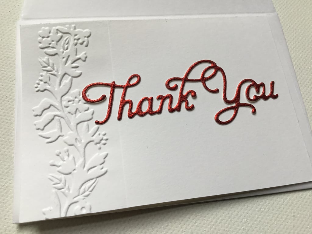 Thank you cards.Pack of 10 Thank You cards with envelopes. Ref 032