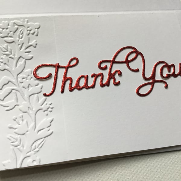 Handmade thank you cards.Pack of 10 Thank You cards with envelopes. CC620