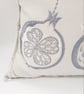 Pastel green 16" envelope backed cushion with frill detail.   - Image 7