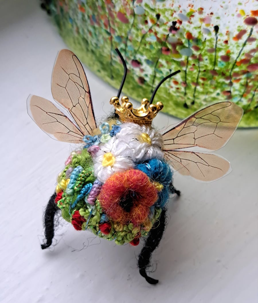 Embroidered Queen Bee 