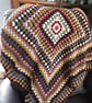 Reduced Sale  Crochet Square Blanket Autumn Colours - Image 5