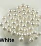 Shell pearl drop earrings, sterling silver, 4mm, 3 colour options - Image 2