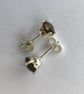 Sterling Silver Stud Earrings with Smoky Quartz Gemstones - Image 5