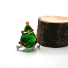 small glass christmas tree wisp figure