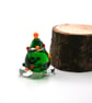small glass christmas tree wisp figure