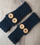 Triple braid headband kit - Knitting, crafts, handmade - Emerald Green - Image 3