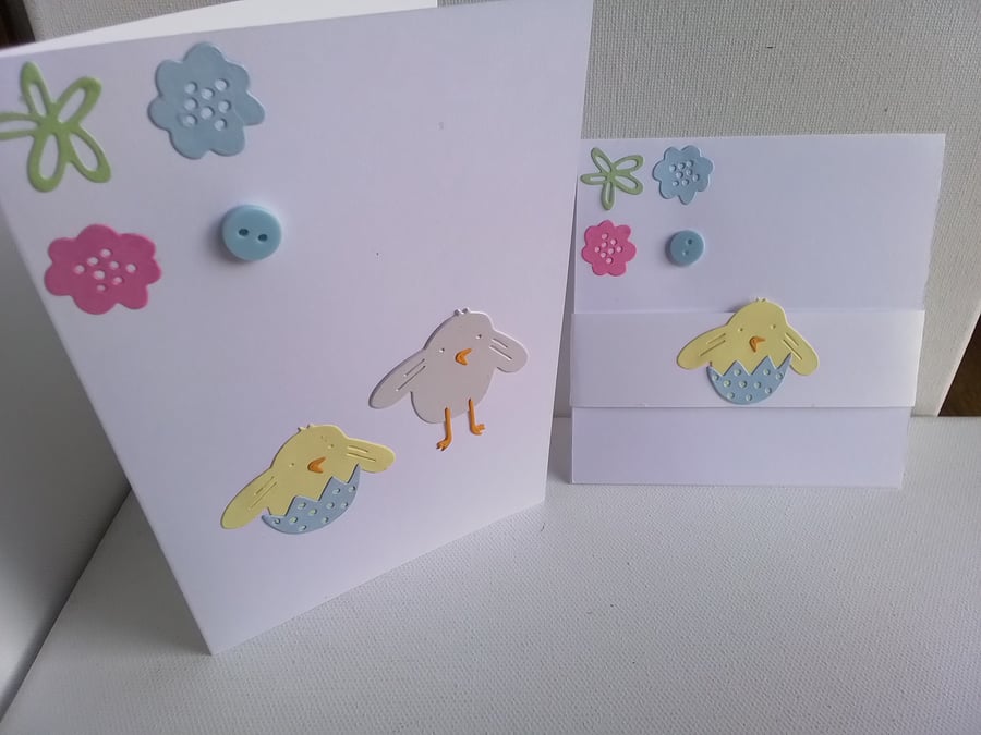 Easter card and gift voucher wallet set. Easter card. Ref 064