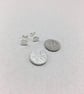 Sterling Silver Pebble Stud Earrings - Image 4