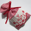 Red Gingham Cherry Lavender Sachet