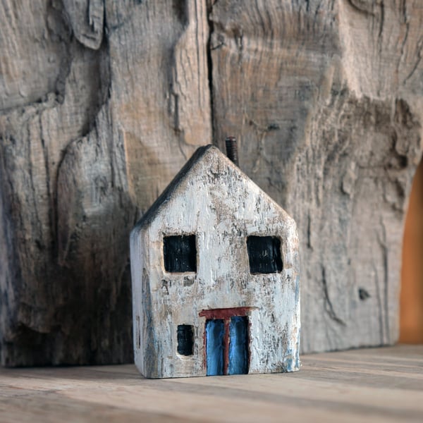 Wonky Driftwood Hoose, Driftwood Art from Scotland No16