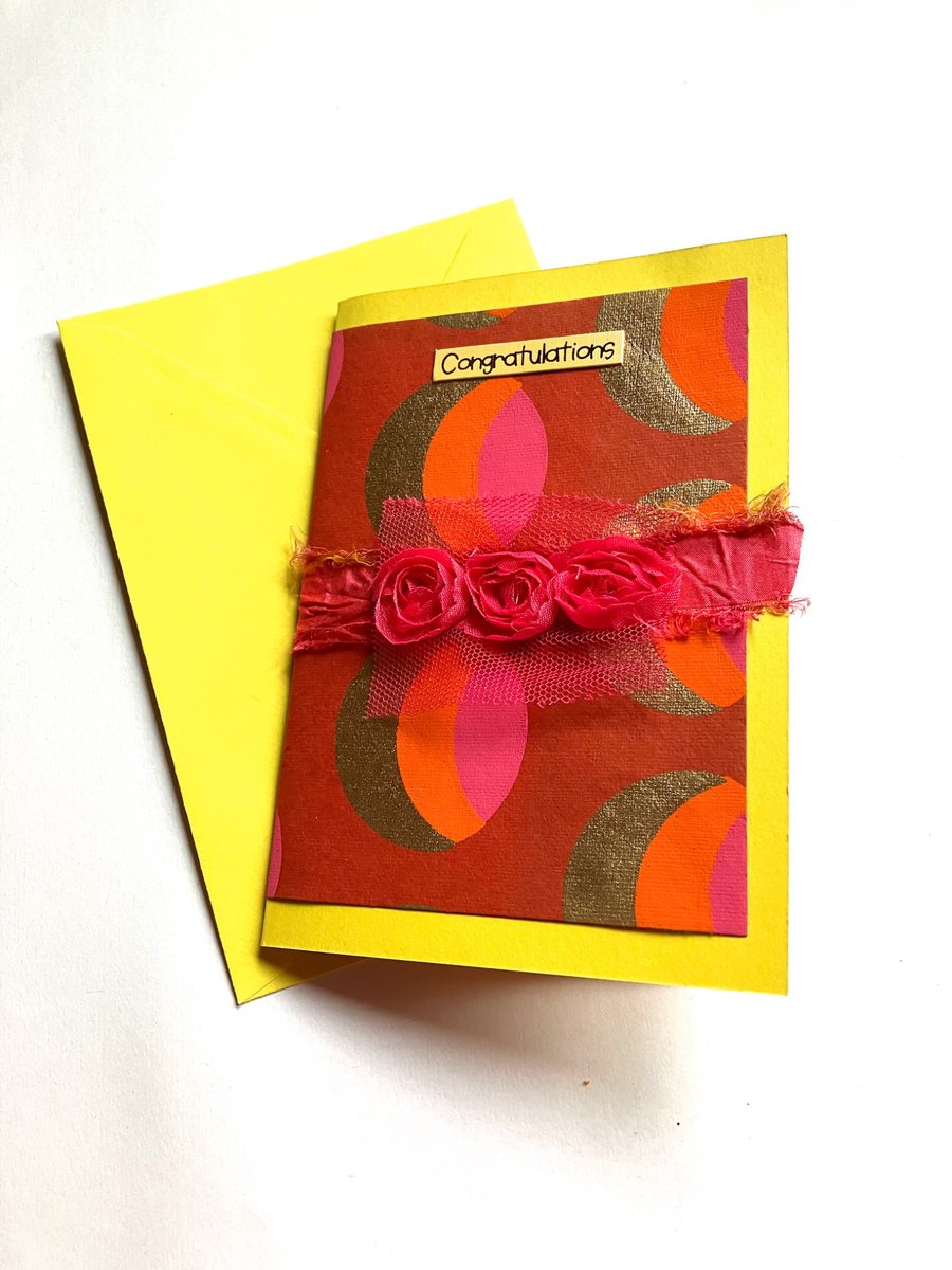 Funky congratulations card