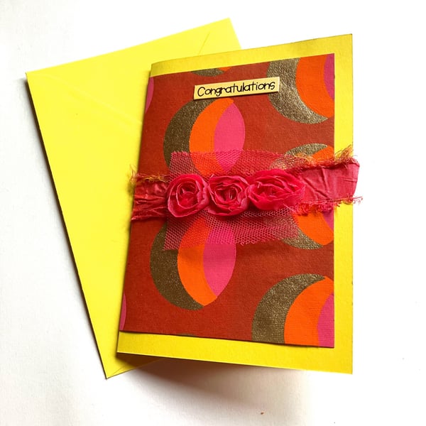 Funky congratulations card