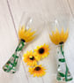 Wine Glass Hand Painted with Sunflowers  - Image 3