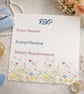 Wildflower Wedding Invitation Set with RSVP & Handmade Envelopes - Image 2