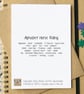 Horse Riding Alphabet Greetings Card - Image 2
