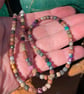 Gemstone bead necklace in earthy brown tones - Image 6