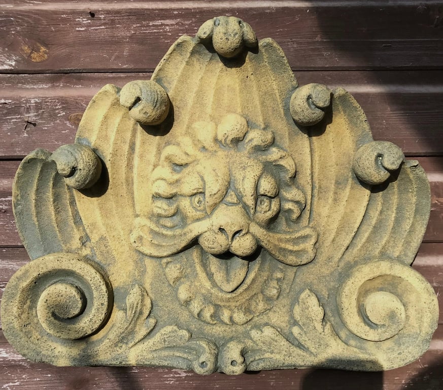 Classical Lion Plaque or Fountain Mask