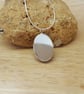 Amber pendant necklace. Sterling silver Reiki jewelry uk. 25x18mm necklace - Image 6