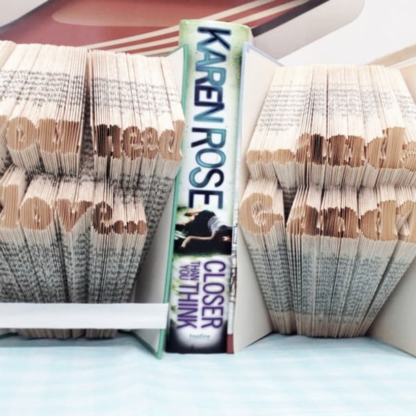 All you need is love...and a G and T Book Folding Patterns -EMAILED PDF PATTERNS