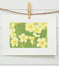 Primroses - Original Linocut Reduction Print - Image 3