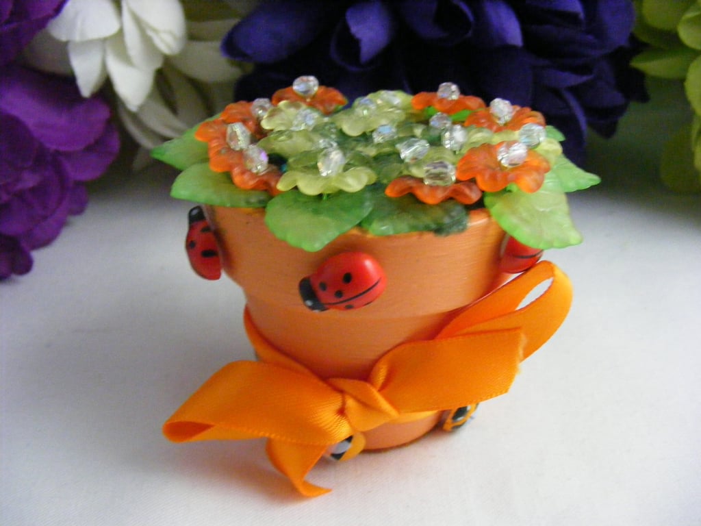 Handmade Gerbera Flower Pot Gift