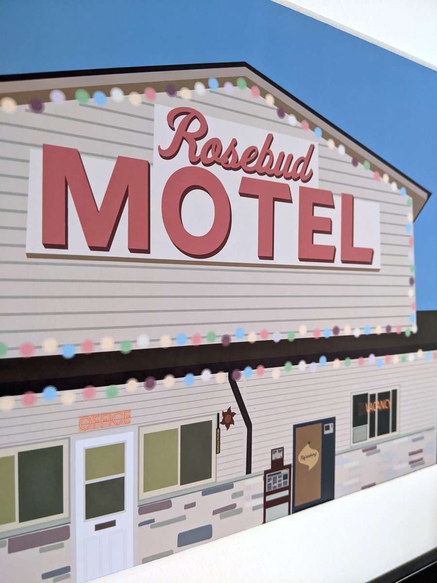 Schitt's Creek Rosebud Motel A3 Print
