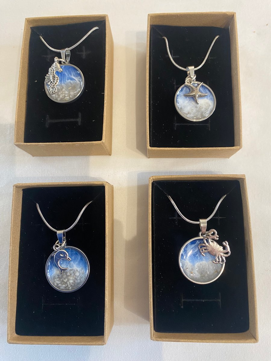 Sea inspired necklaces 