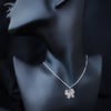 Butterfly silver pendant