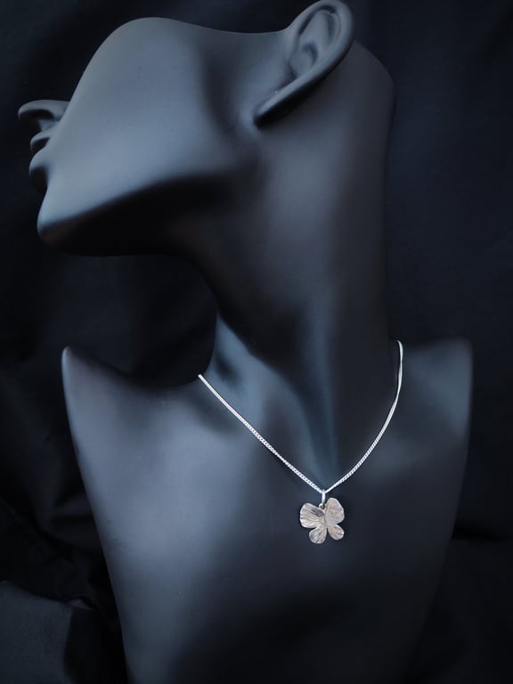 Butterfly silver pendant