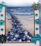 Beach Pebbles - Hand Crafted Decoupage Greeting Card - Blank (3130) - Image 2