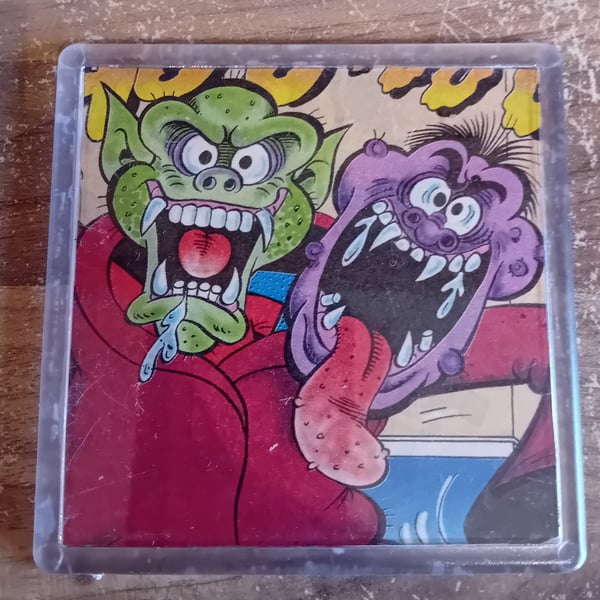 Upcycled Beano Comic Art Coaster – Perfectly Imperfect