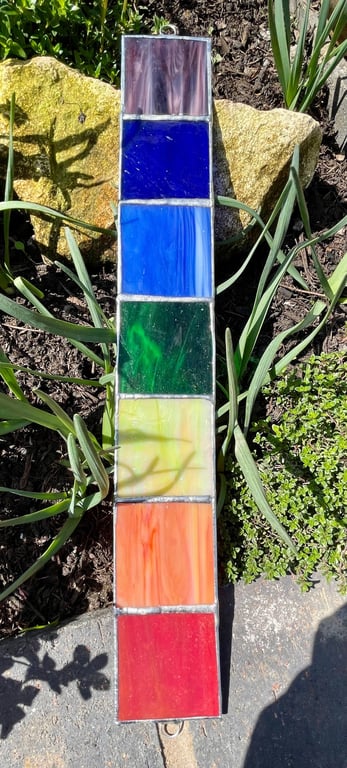 Stained glass wish stick chakra - Version 1