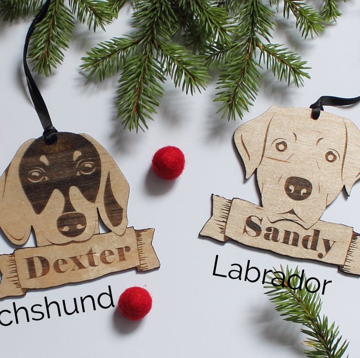Pugs Inside your gloves Christmas Holiday - One Sided Ornament