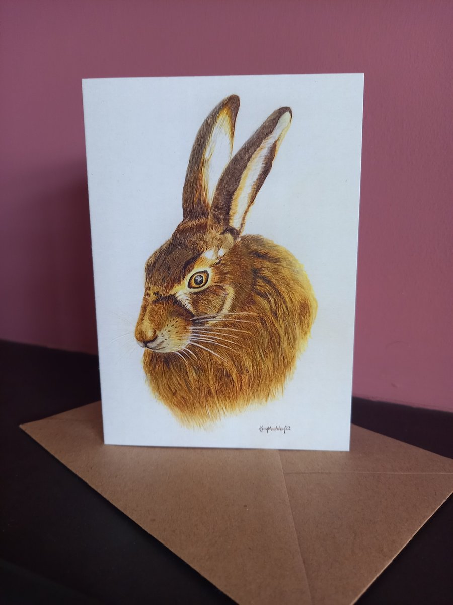 Hare Greetings card