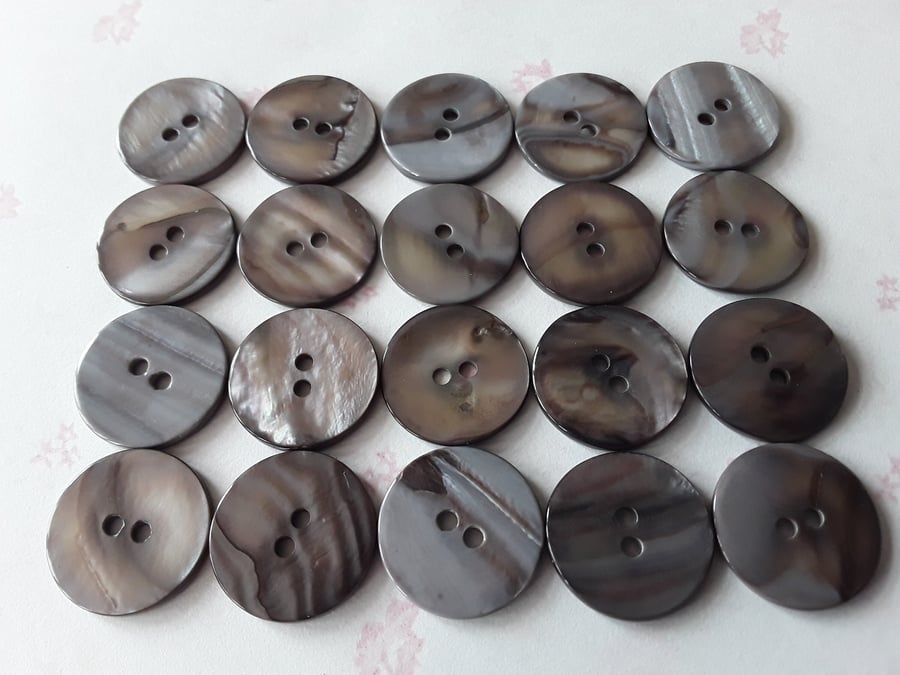 13 16" 20.3mm 32L Real Segay Pearl Smoke x 5