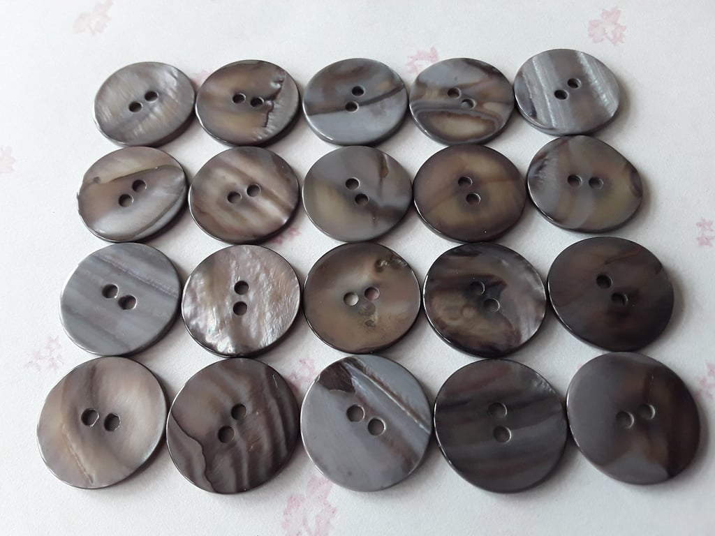 13 16" 20.3mm 32L Real Segay Pearl Smoke x 5