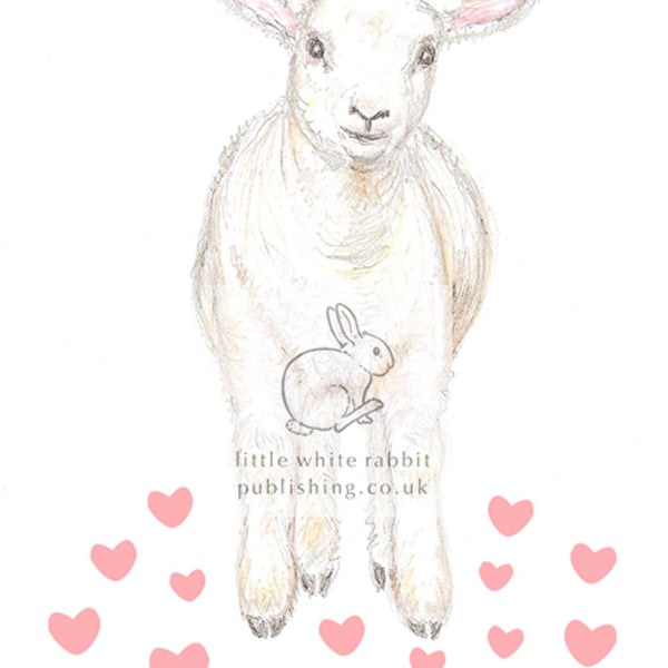 Lamb Jumping - Mother's Day Card