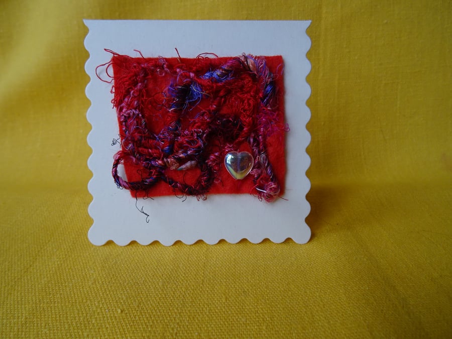 Mini Abstract Textile Card
