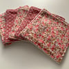 Reusable Bamboo Towelling Cotton Face Wipes, Eco friendly, Washable, Make up pad