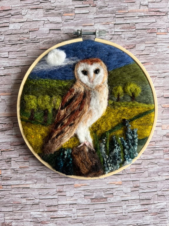 Needlefelted owl picture 