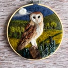 Needlefelted owl picture 