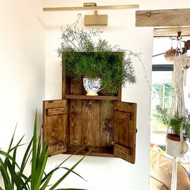 Handmade Cabinet, Wall Cabinet, Timber Cabinet, English Country Style Cupboard, 