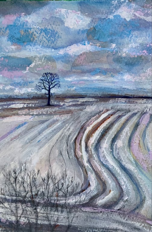 Lone Tree, original landscape painting