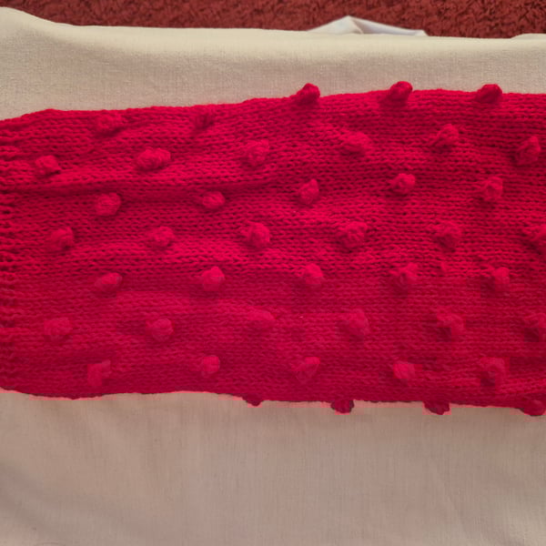 Hand knitted dog coat 