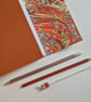 Burnt Orange Marble Journal or Sketchbook, A5 and A6 Sizes - Image 5