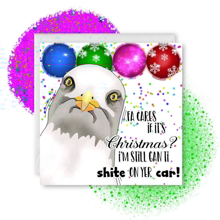 Scurry very cheeky Christmas card 