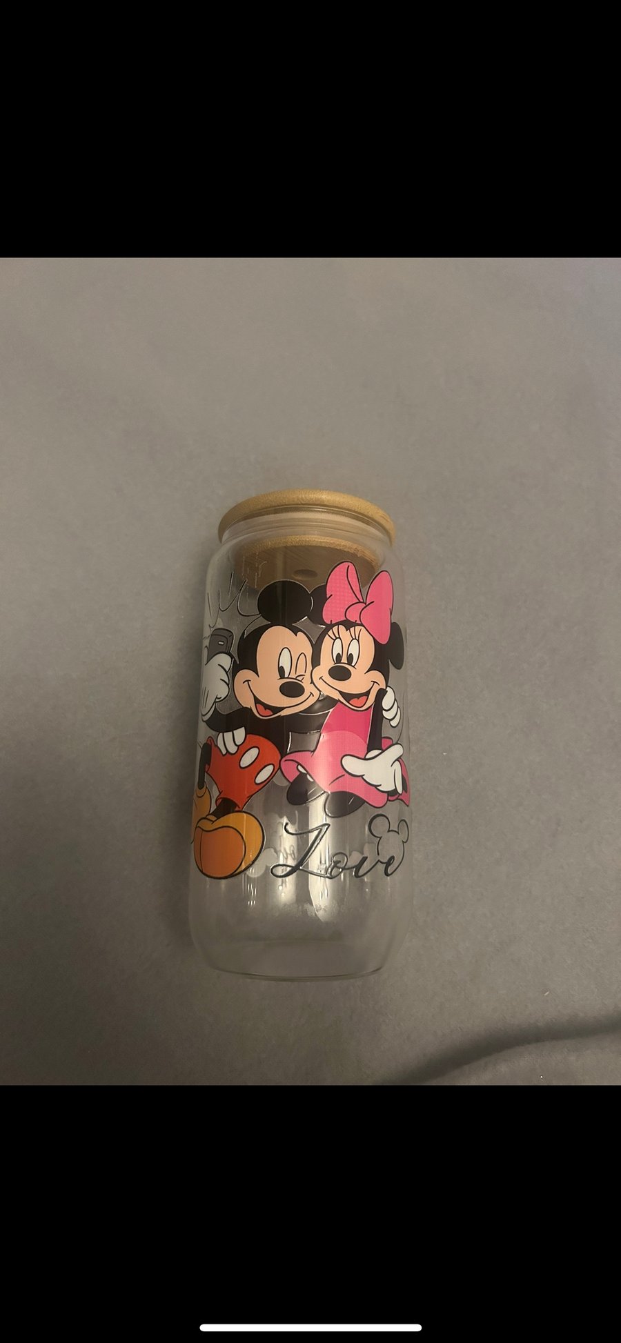 mouse glass cup