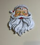 A hand painted and resin layered Father Christmas by Andrew Jenkins