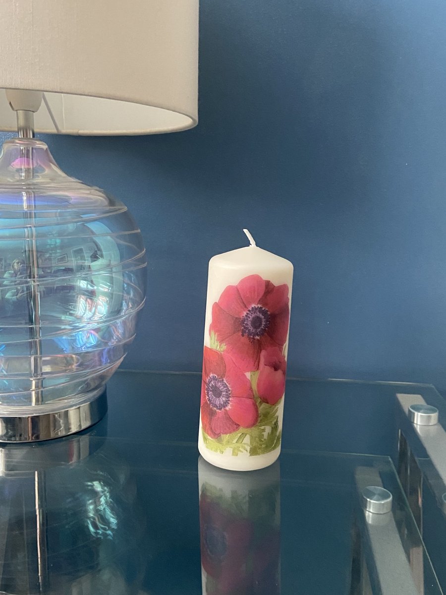 Decorated Candle - various decoupage styles (FREE POSTAGE)